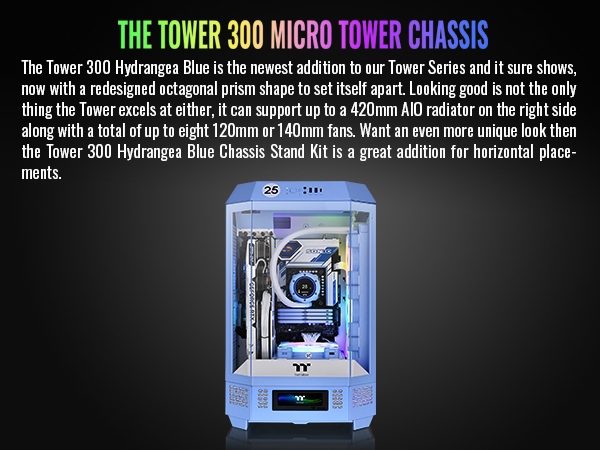 THERMALTAKE The Tower 300 | Boîtier Gaming Moyen Tour | Snow White